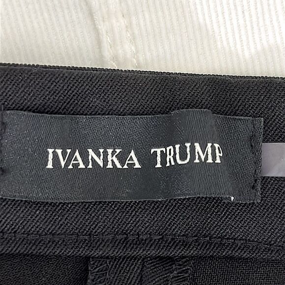 Ivanka Trump Ankle Pants Size 10 Black Stretch - Picture 9 of 10